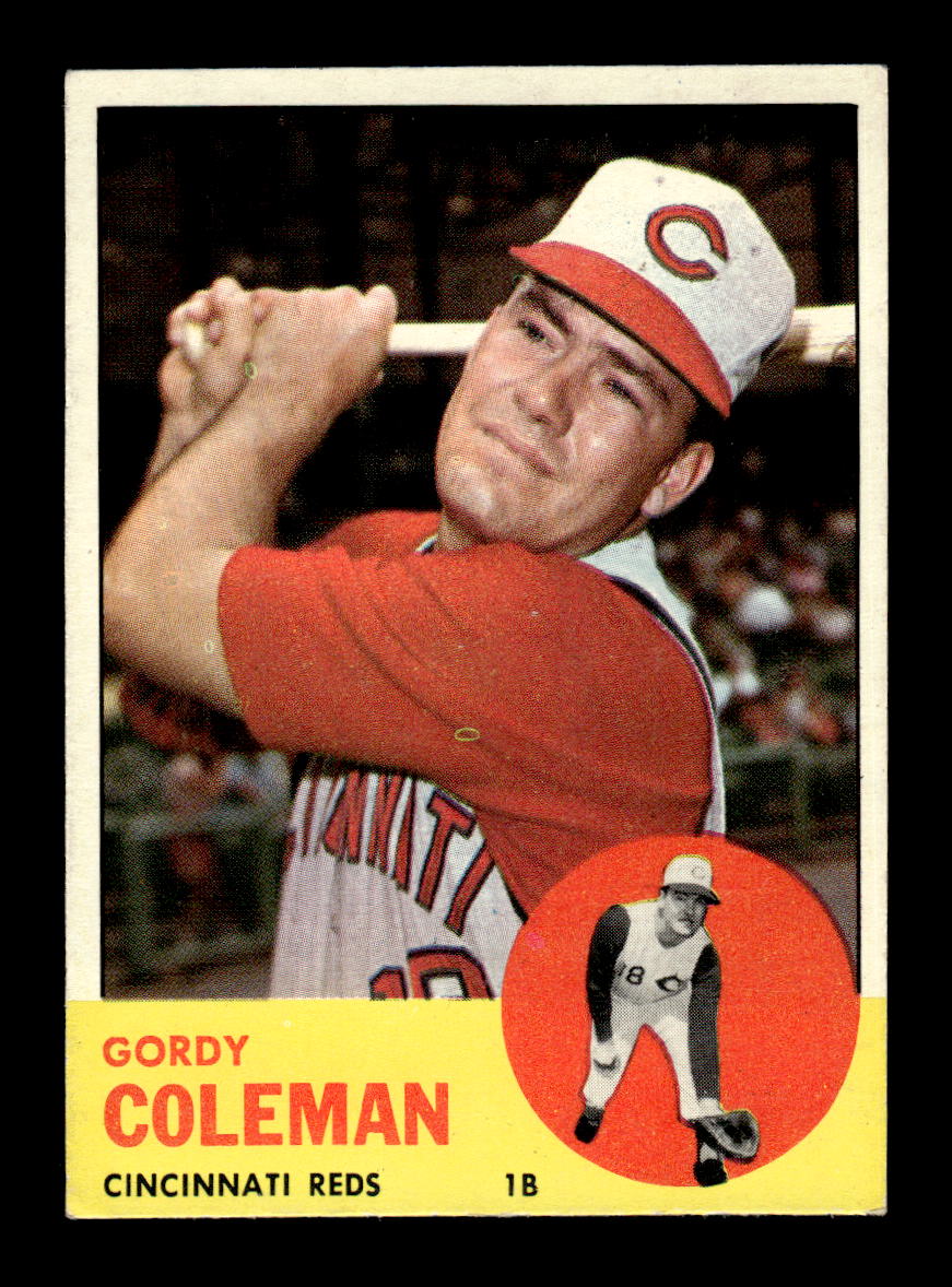 1963 Topps #90 Gordy Coleman Excellent HOF-10002766
