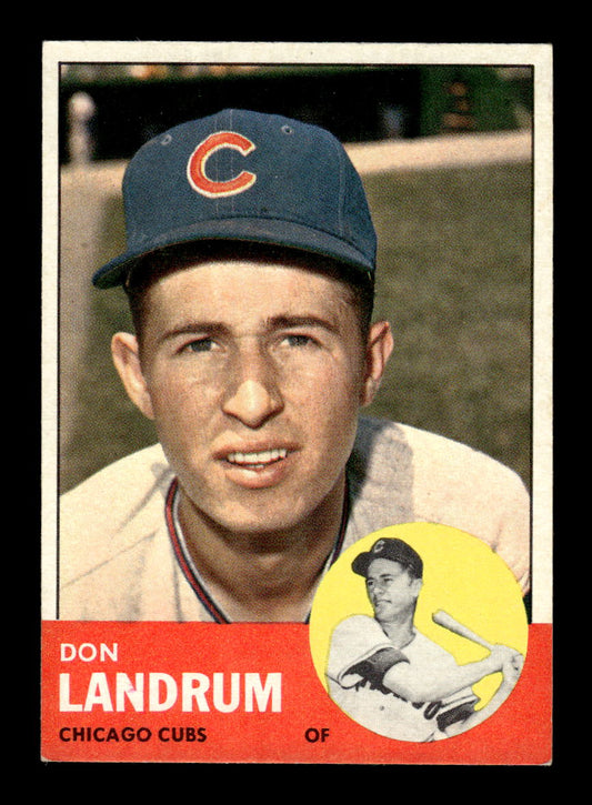1963 Topps #113 Don Landrum Near Mint or Better HOF-10002788