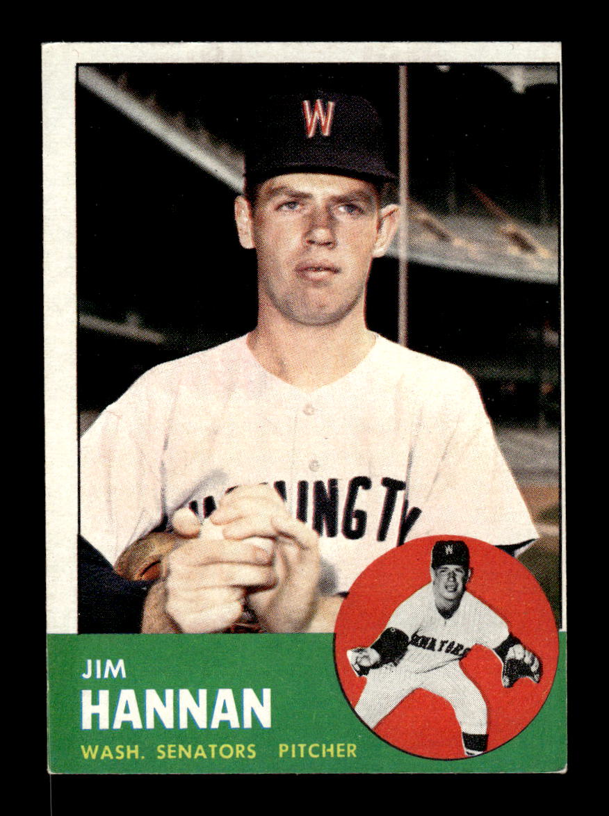 1963 Topps #121 Jim Hannan Near Mint or Better HOF-10002794