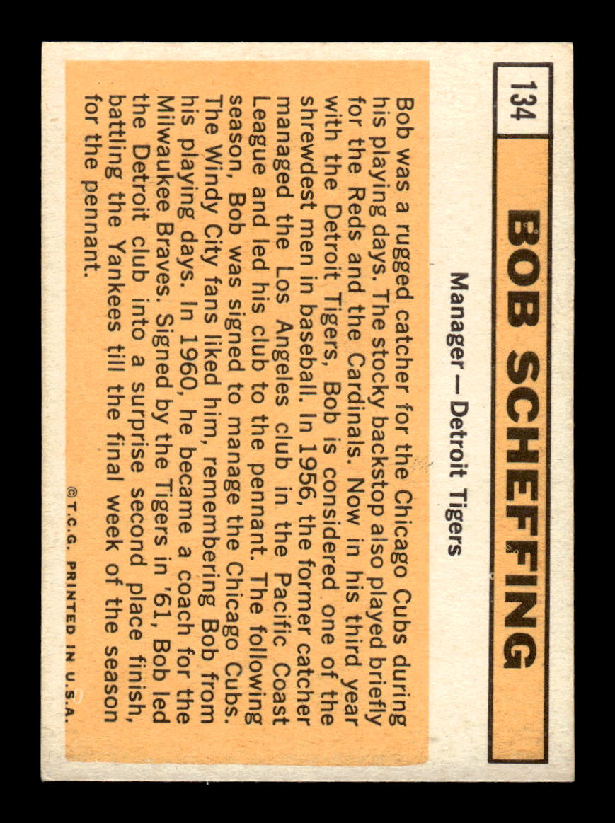 1963 Topps #134 Bob Scheffing Near Mint or Better HOF-10002805