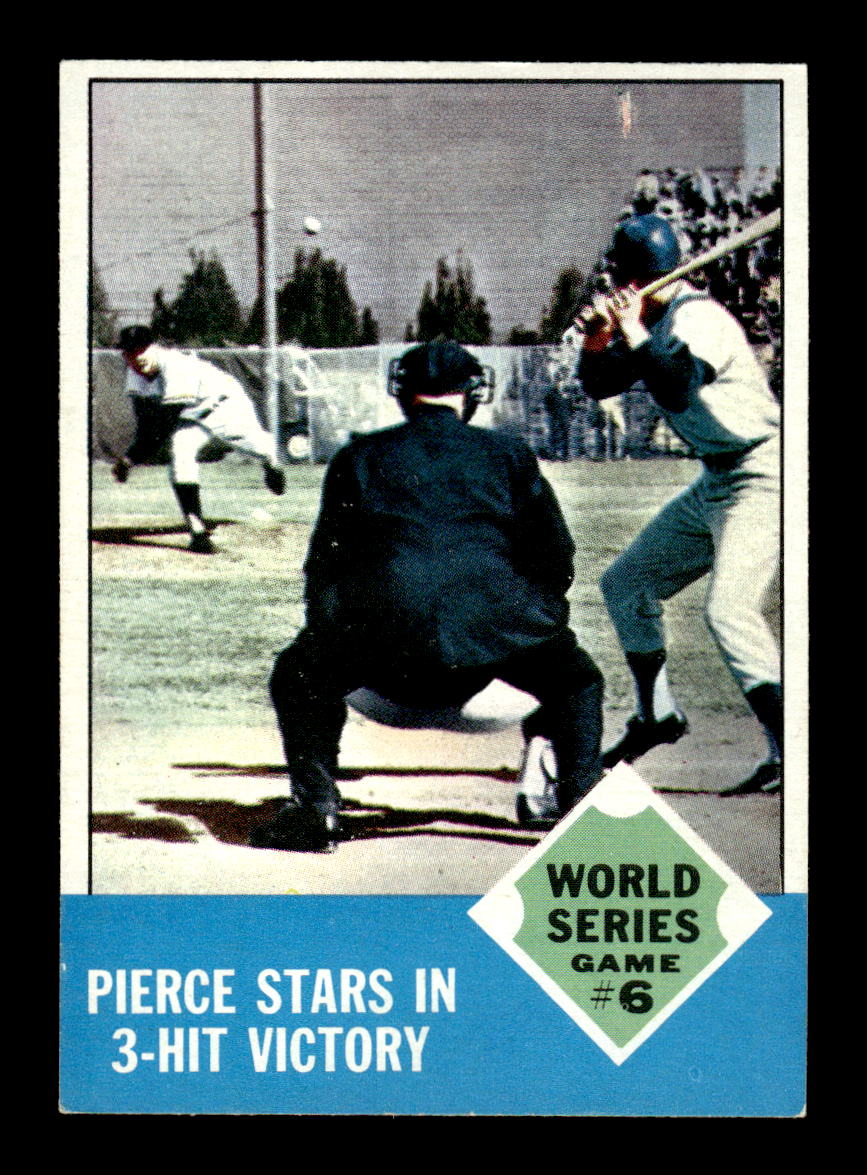 1963 Topps #147 Pierce Stars in 3-Hit Victory NM HOF-10002814