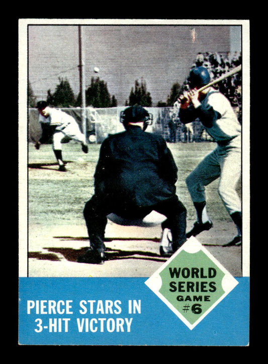 1963 Topps #147 Pierce Stars in 3-Hit Victory NM HOF-10002814