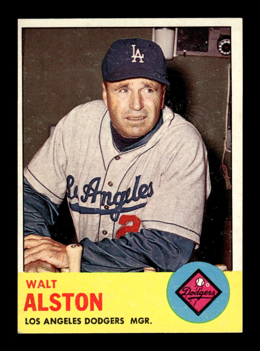 1963 Topps #154 Walt Alston Near Mint or Better HOF-10002821