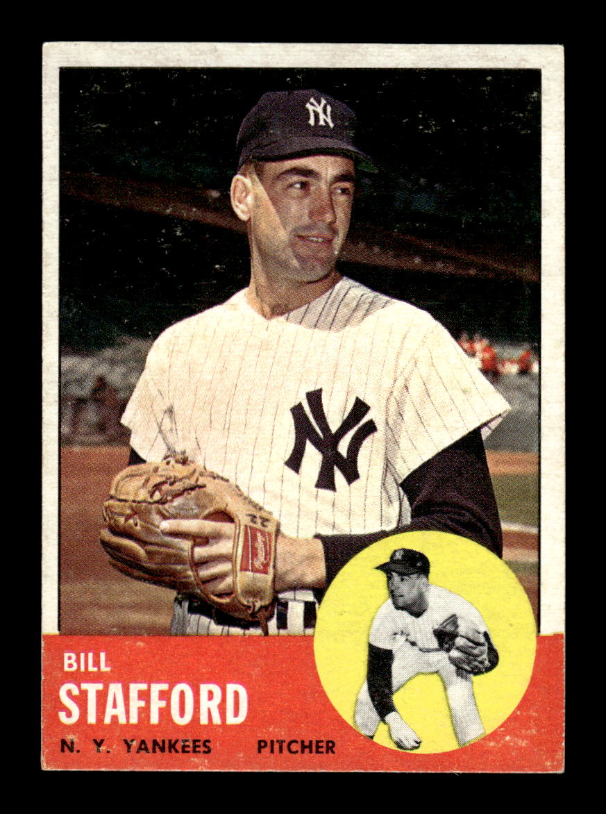 1963 Topps #155 Bill Stafford Near Mint or Better HOF-10002822