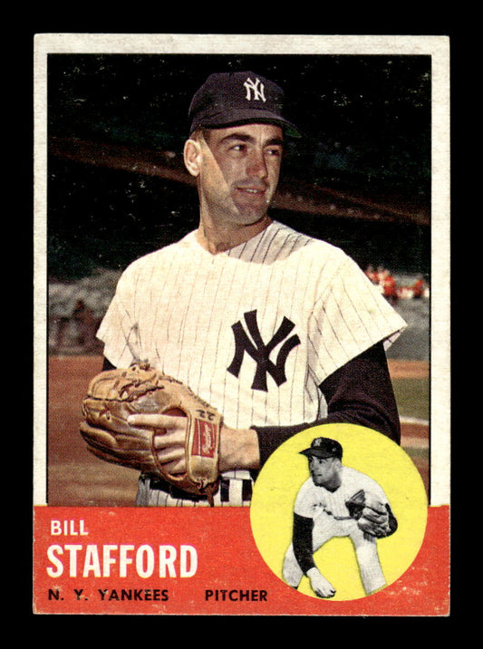 1963 Topps #155 Bill Stafford Near Mint or Better HOF-10002822