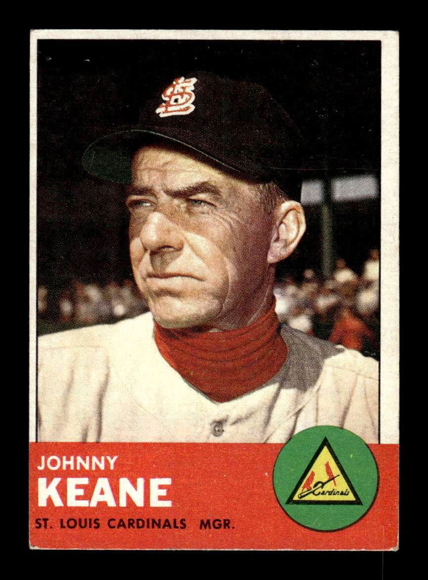 1963 Topps #166 Johnny Keane Near Mint or Better HOF-10002832