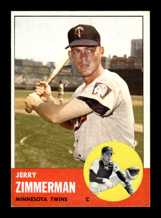 1963 Topps #186 Jerry Zimmerman Near Mint or Better HOF-10002847