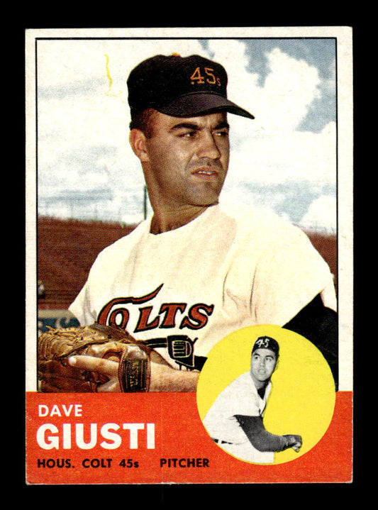 1963 Topps #189 Dave Giusti Near Mint or Better HOF-10002850