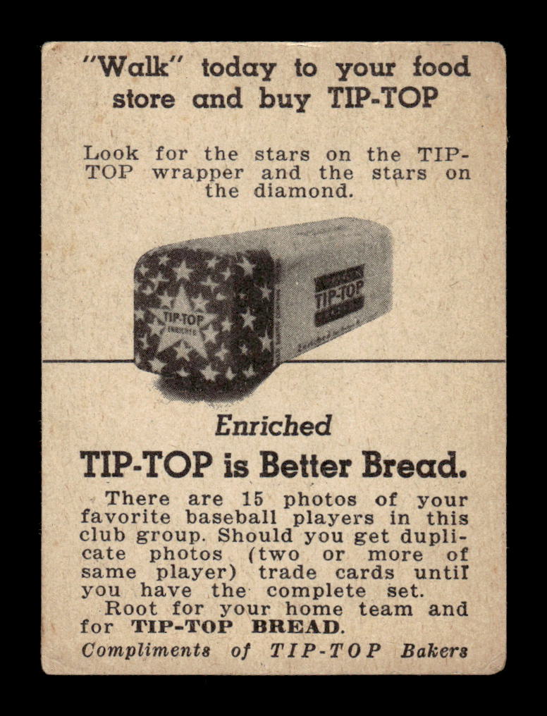 1947 Tip Top (D323) #NNO Dick Sisler Poor HOF-10002885