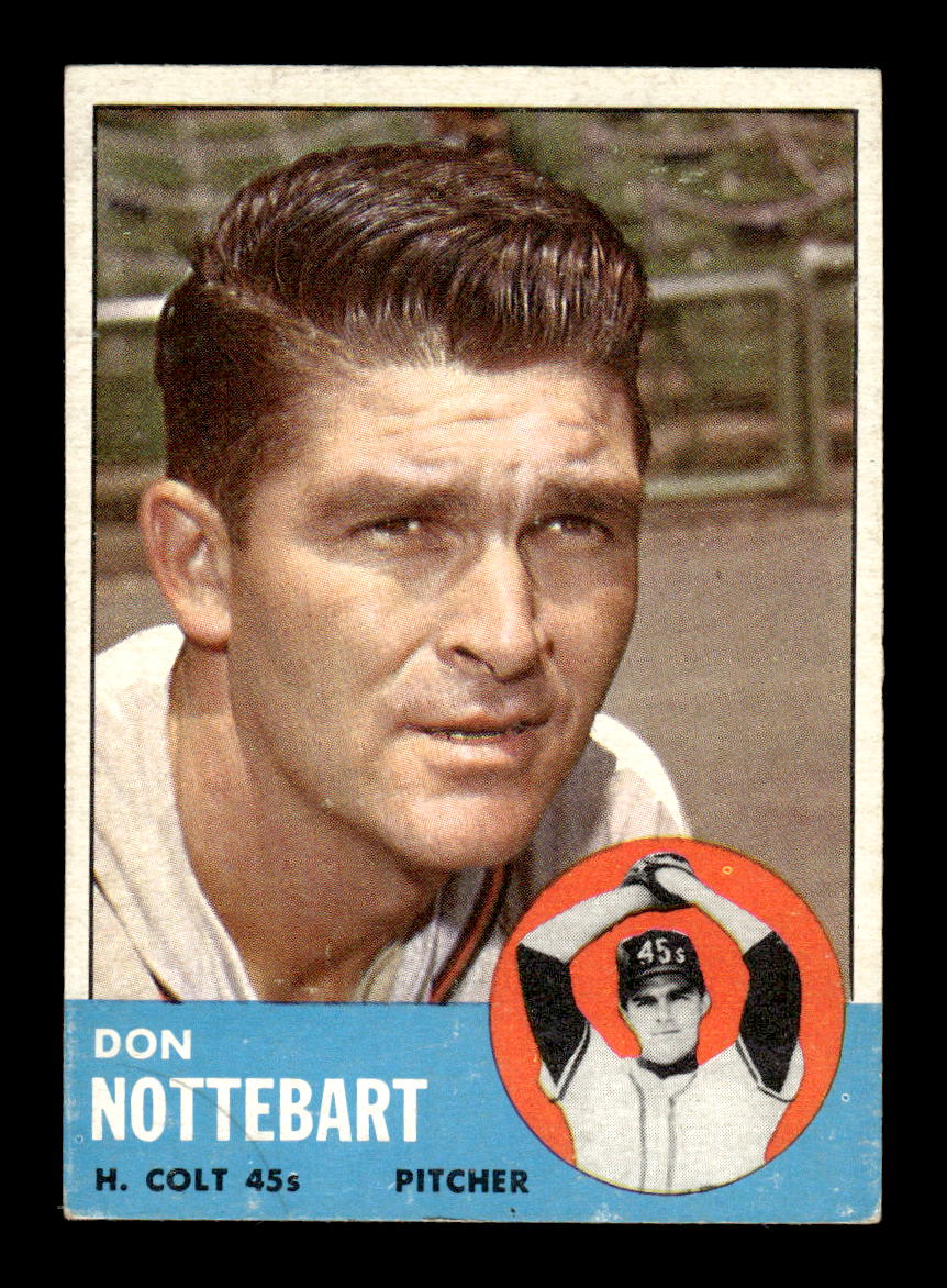 1963 Topps #204 Don Nottebart Excellent HOF-10002996
