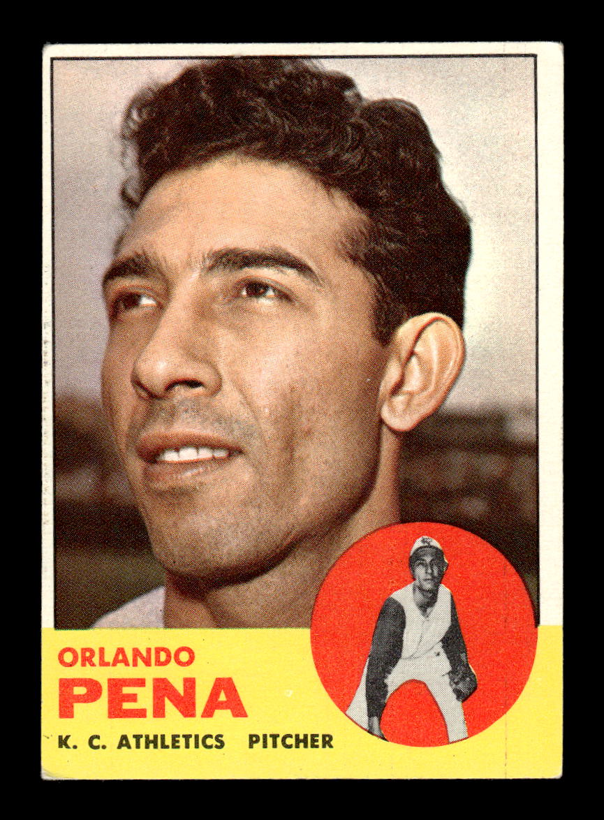 1963 Topps #214 Orlando Pena Excellent HOF-10003004