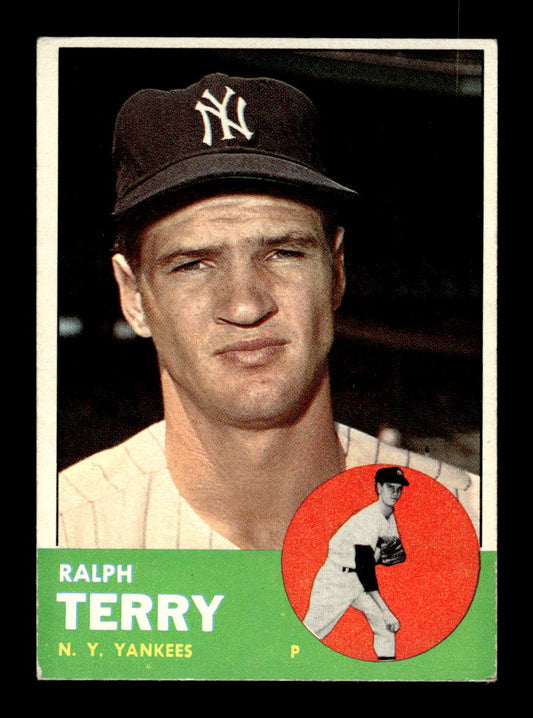 1963 Topps #315 Ralph Terry Excellent HOF-10003089