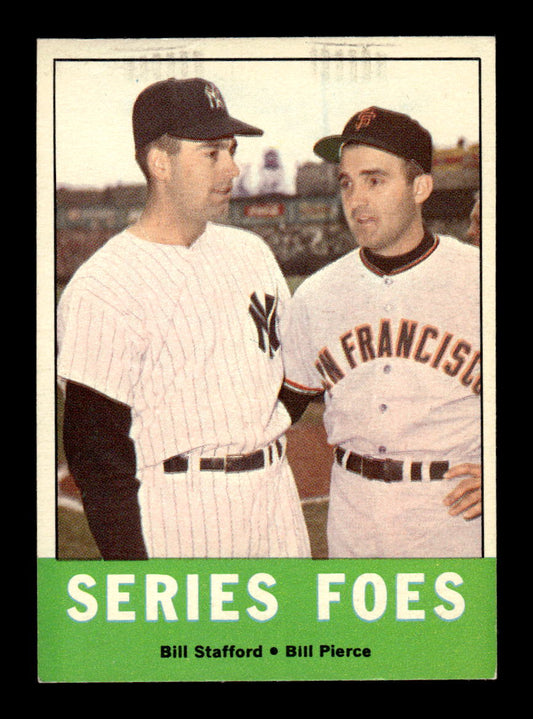1963 Topps #331 Series Foes (Billy Pierce / Bill Stafford) Ex HOF-10003102