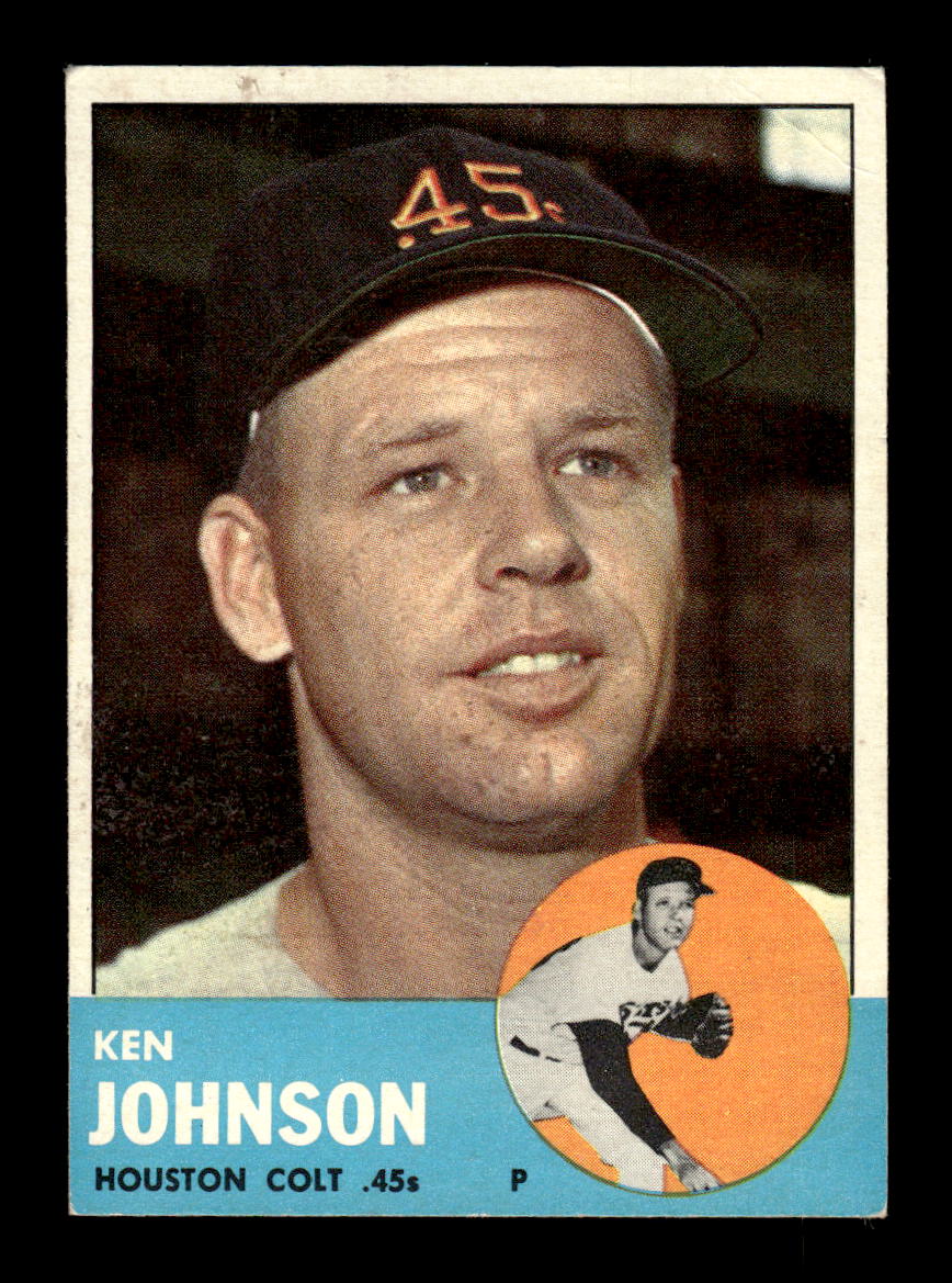 1963 Topps #352 Ken Johnson Excellent HOF-10003119