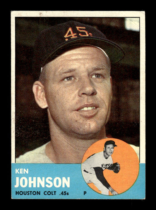 1963 Topps #352 Ken Johnson Excellent HOF-10003119