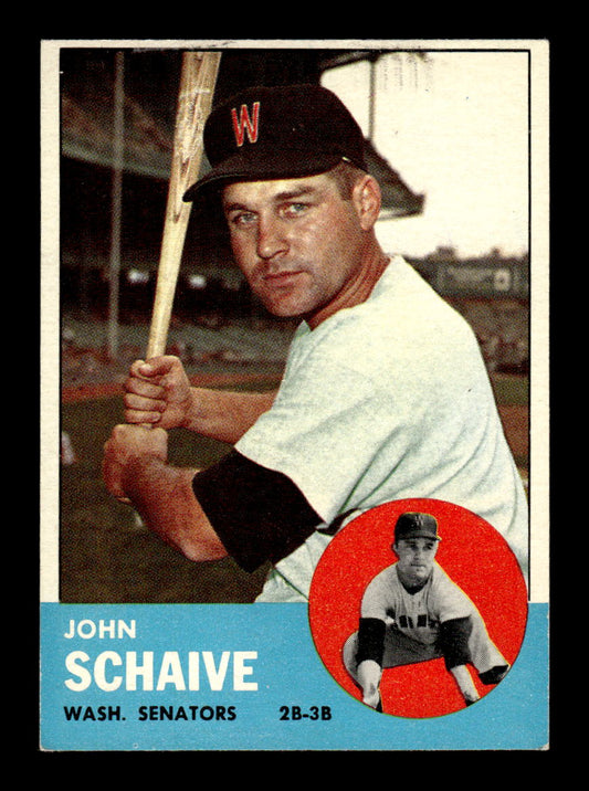 1963 Topps #356 John Schaive Excellent HOF-10003122