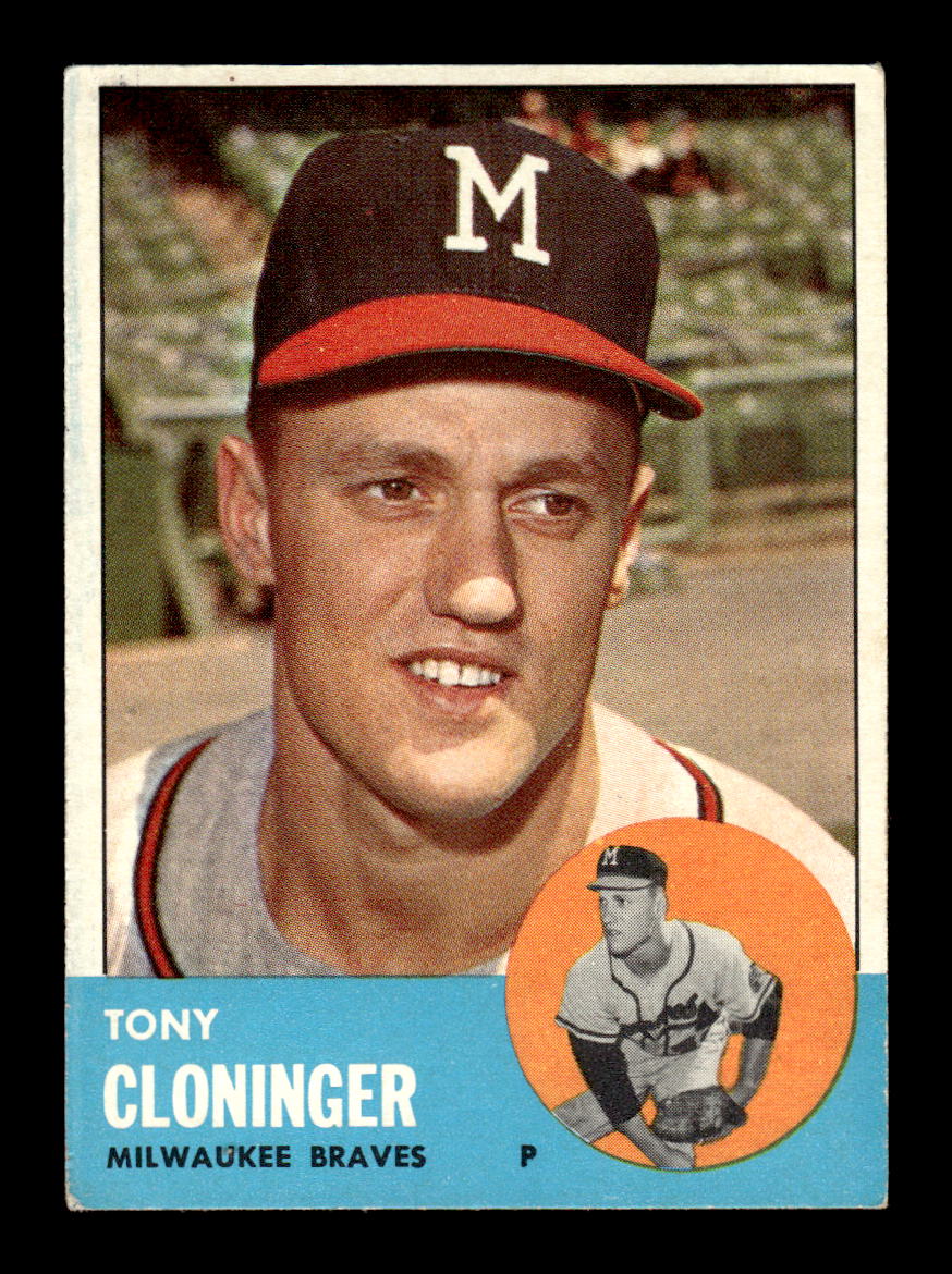 1963 Topps #367 Tony Cloninger Excellent HOF-10003128