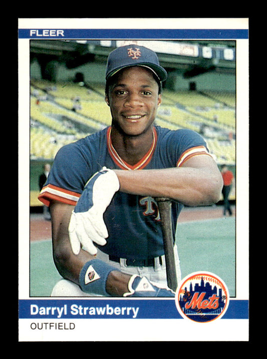 1984 Fleer #599 Darryl Strawberry Near Mint or Better HOF-10003188