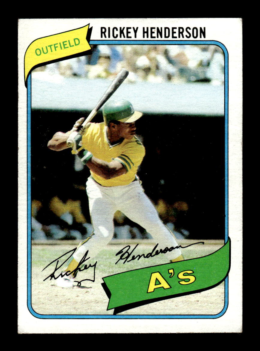 1980 Topps #482 Rickey Henderson Excellent HOF-10003192