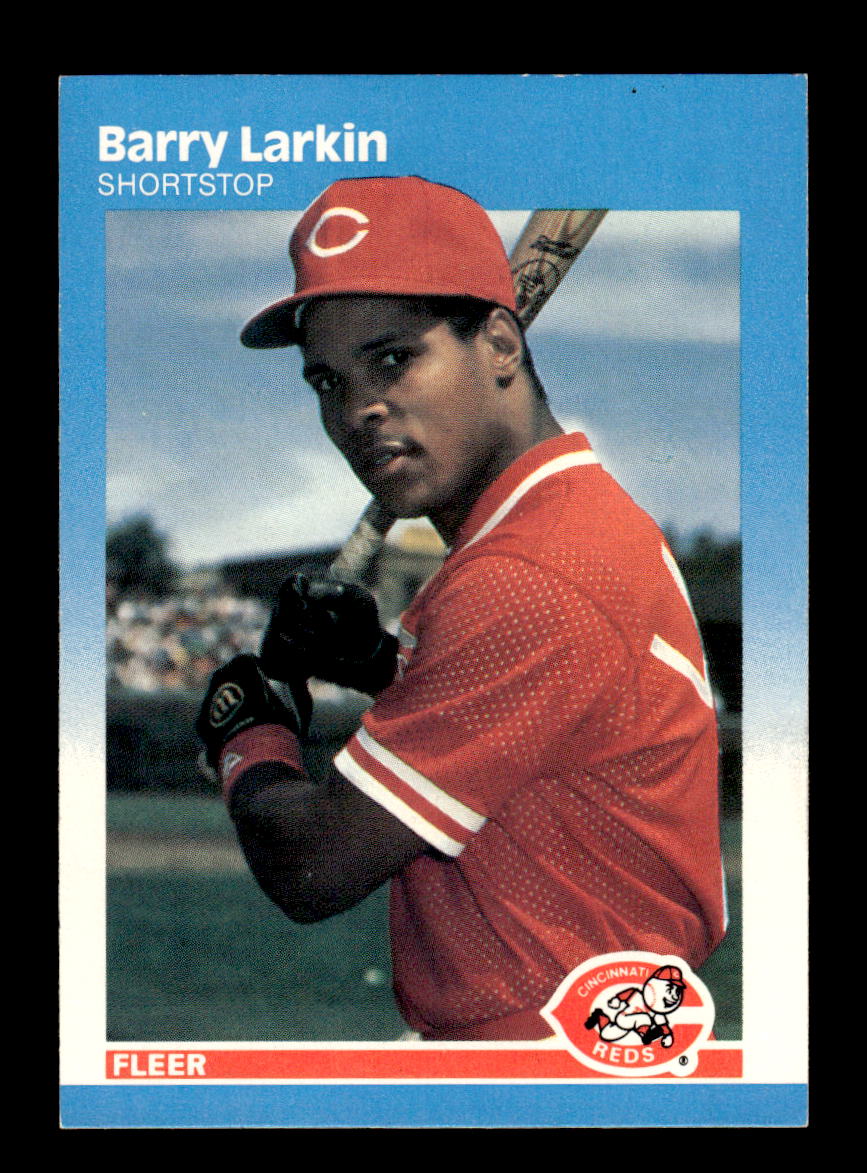 1987 Fleer #204 Barry Larkin Glossy Near Mint or Better HOF-10003202