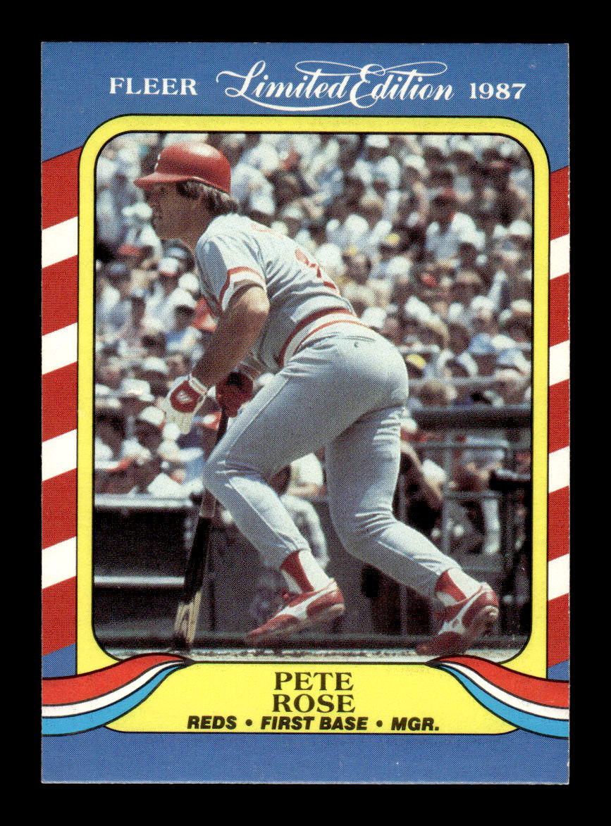 1987 Fleer Limited Edition #36 Pete Rose Near Mint or Better HOF-10003207