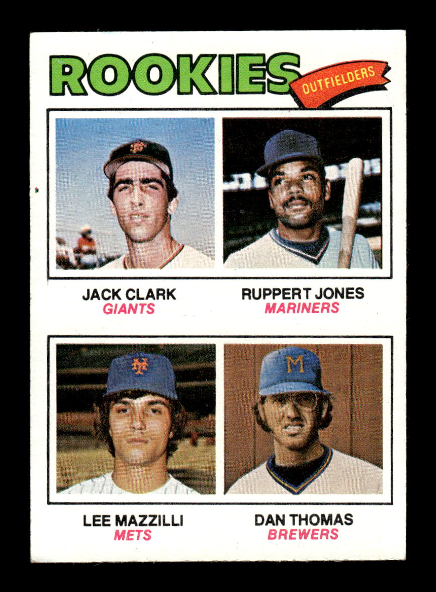 1977 Topps #488 1977 Rookie Outfielders Clark EX HOF-10003211