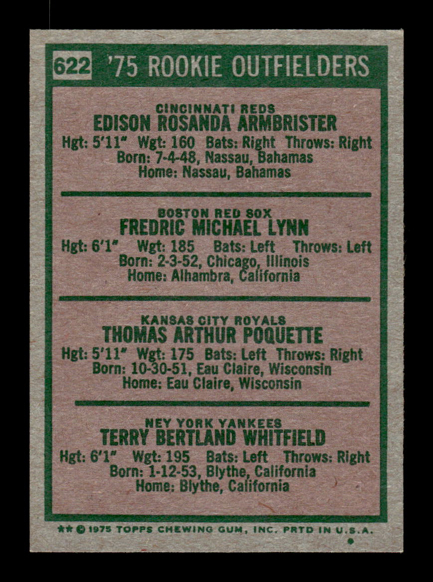 1975 Topps #622 Fred Lynn EXMT HOF-10003222