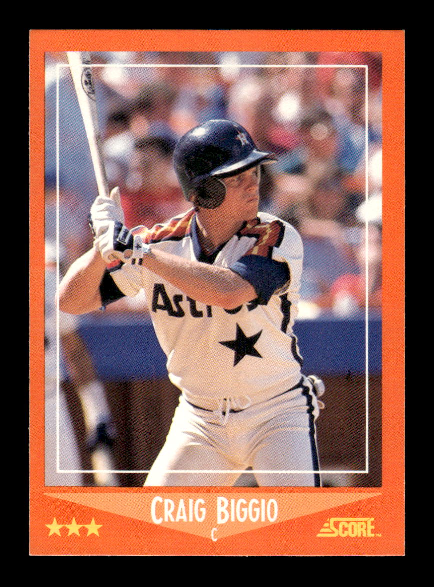 1988 Score Rookie & Traded #103T Craig Biggio Near Mint or Better HOF-10003225