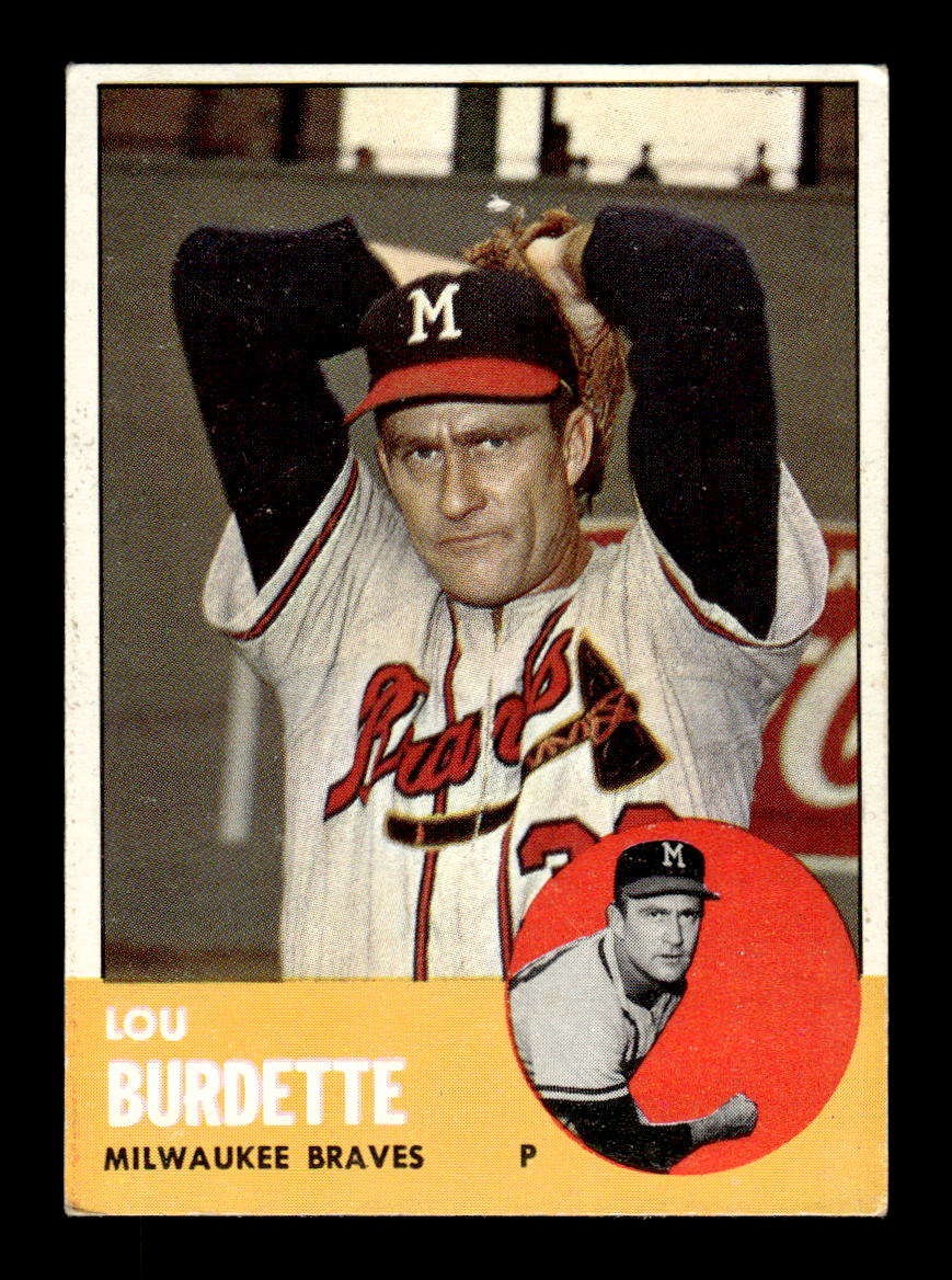 1963 Topps #429 Lew Burdette Excellent HOF-10003253