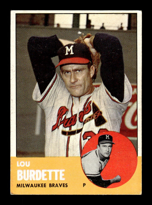 1963 Topps #429 Lew Burdette Excellent HOF-10003253