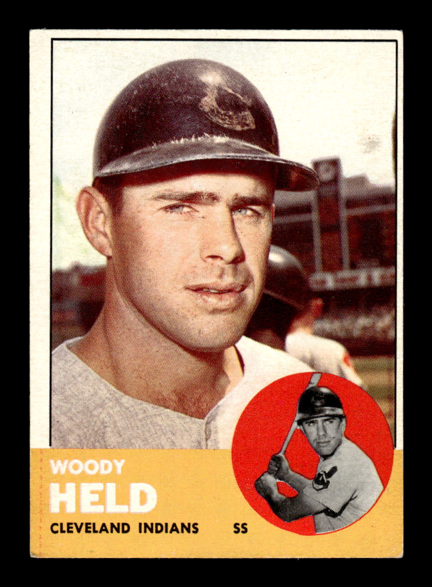 1963 Topps #435 Woodie Held Excellent HOF-10003259