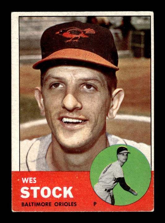 1963 Topps #438 Wes Stock Excellent HOF-10003262