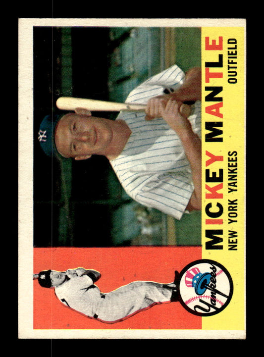 1960 Topps #350 Mickey Mantle Excellent HOF-10003268