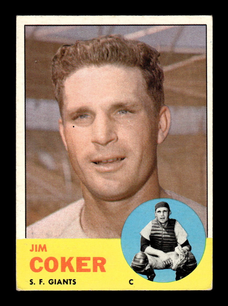 1963 Topps #456 Jim Coker Semi High Excellent HOF-10003281