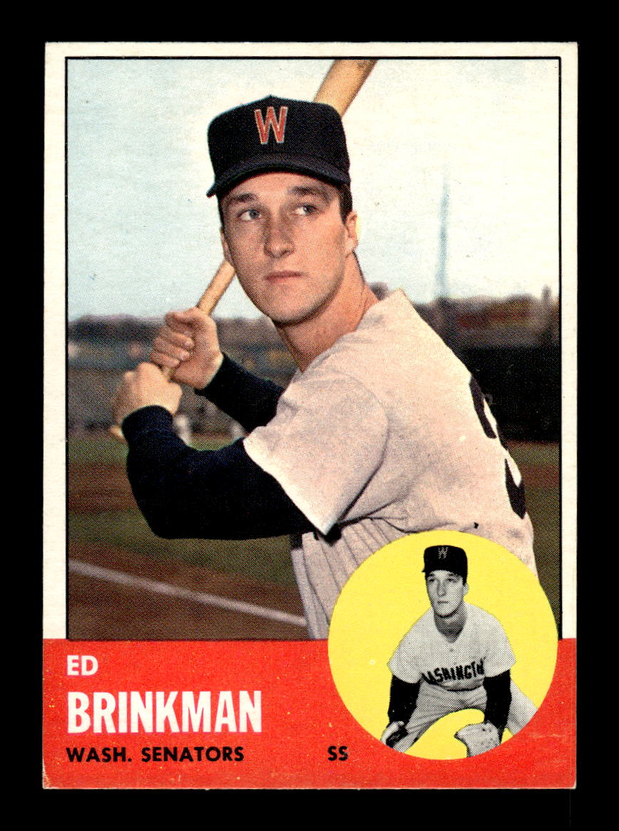1963 Topps #479 Ed Brinkman Semi High Excellent HOF-10003297