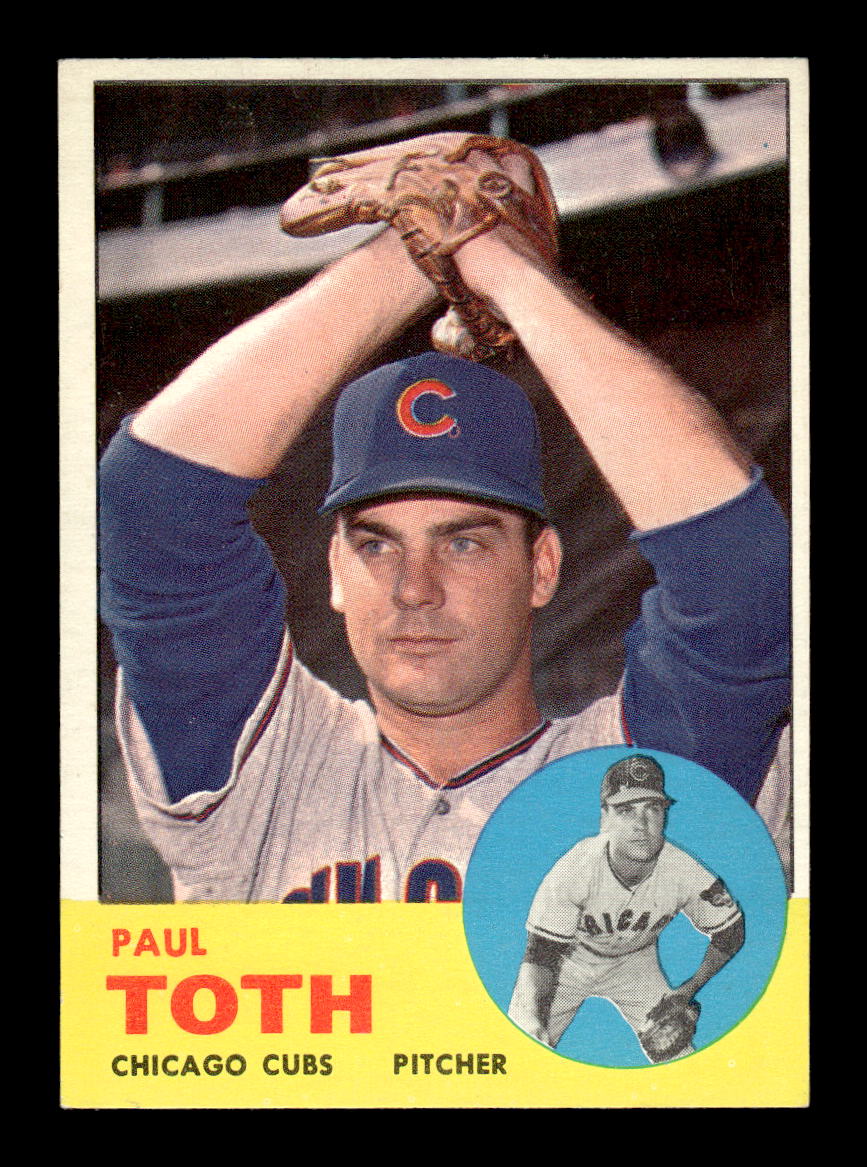 1963 Topps #489 Paul Toth Semi High Excellent HOF-10003304