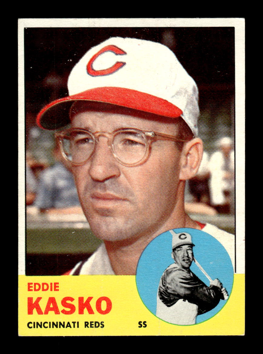 1963 Topps #498 Eddie Kasko Semi High Excellent HOF-10003311
