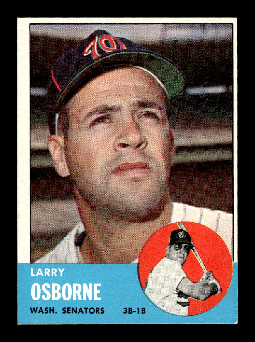 1963 Topps #514 Larry Osborne Semi High Excellent HOF-10003323
