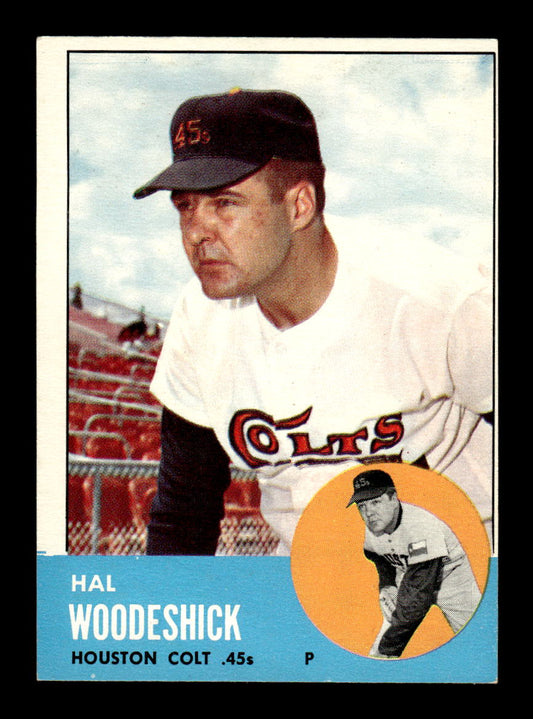 1963 Topps #517 Hal Woodeshick Semi High Excellent HOF-10003326