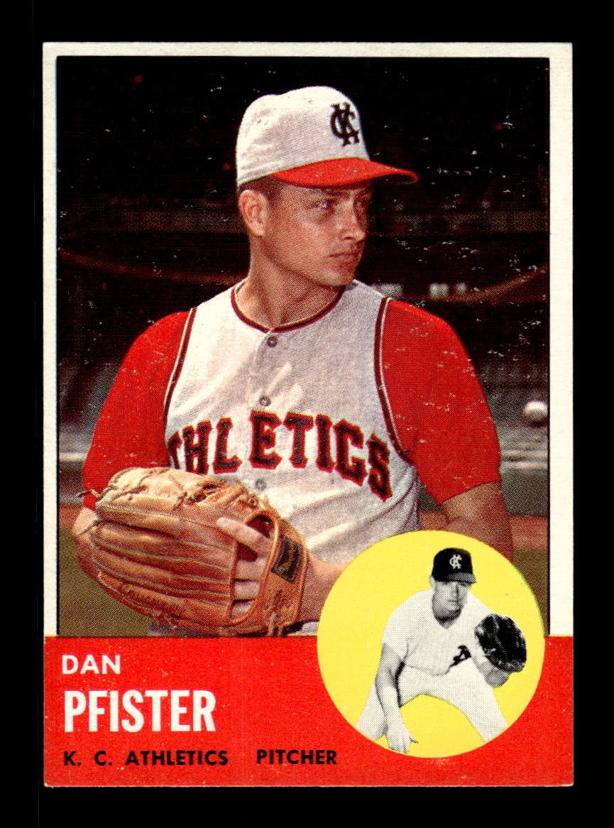 1963 Topps #521 Dan Pfister Semi High Excellent HOF-10003329
