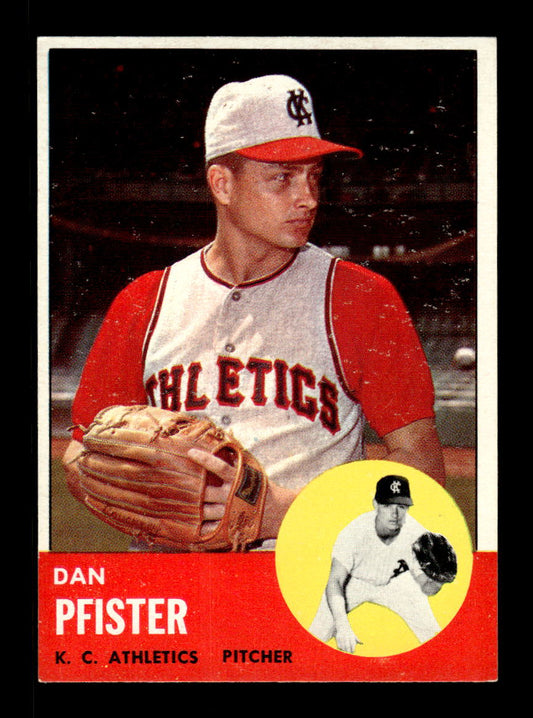 1963 Topps #521 Dan Pfister Semi High Excellent HOF-10003329