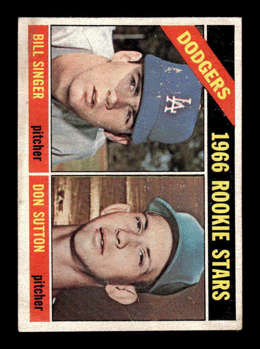 1966 Topps #288 Rookie Stars Singer Don Sutton) RC G/VG HOF-10003372
