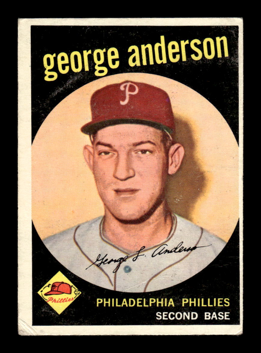 1959 Topps #338 George Anderson Very Good HOF-10003385