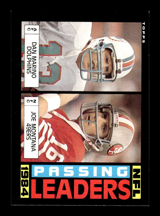 1985 Topps #192 Dan Marino / Joe Montana LL Near Mint or Better HOF-10003429