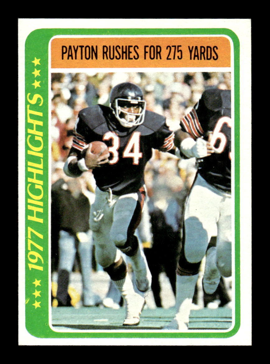 1978 Topps #3 Walter Payton Near Mint or Better HOF-10003442