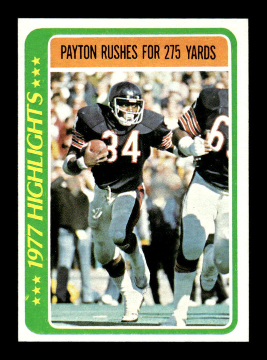 1978 Topps #3 Walter Payton Near Mint or Better HOF-10003442