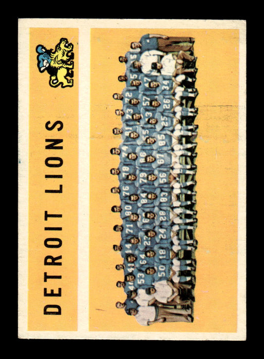 1960 Topps #50 Detroit Lions Excellent HOF-10003449