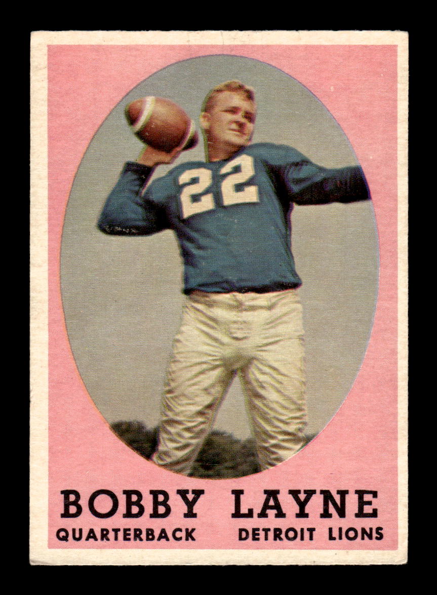 1958 Topps #2 Bobby Layne Excellent HOF-10003452
