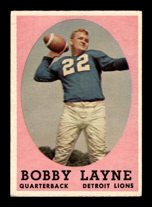 1958 Topps #2 Bobby Layne Excellent HOF-10003452