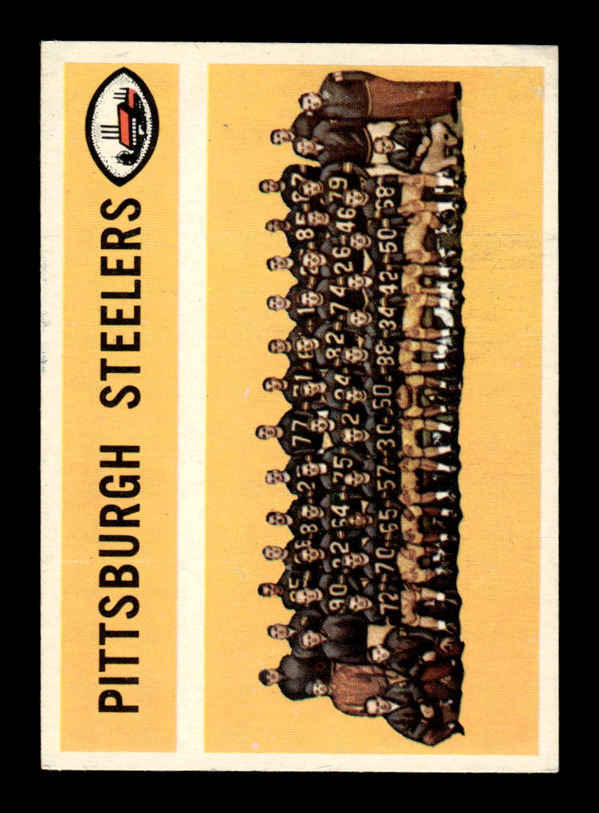 1960 Topps #102 Pittsburgh Steelers Excellent HOF-10003454